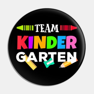 Teachers Team Kindergarten Back To School Pin