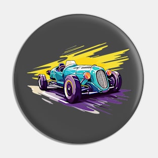 Old sport racing car Pin