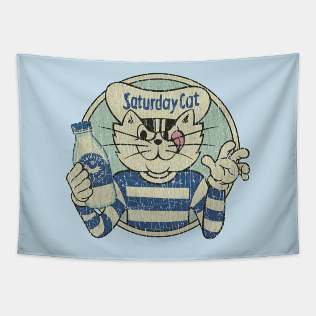 Saturday Cat 1973 Tapestry by JCD666