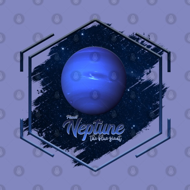 Planet Neptune: The Blue Giant by Da Vinci Feather