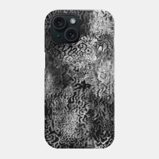 Black and White Abstract Texture Phone Case