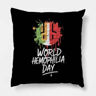 Hemophilia Day Pillow