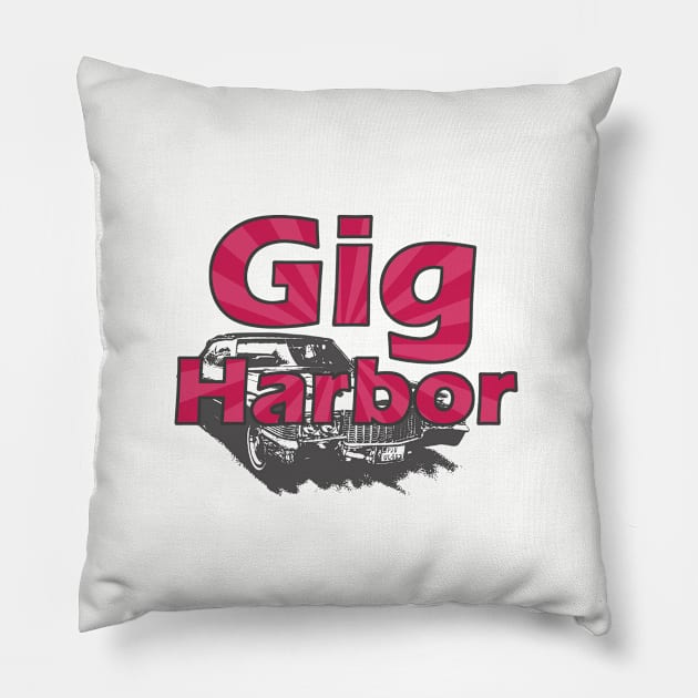 Gig Harbor Washington Pillow by artsytee