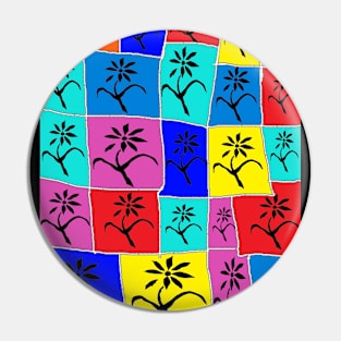 Flowers Rainbow Pop Art 23 By LowEndGraphics Pin