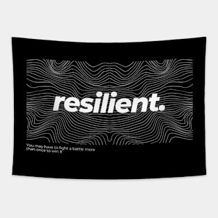 "Resilient." Graphic Tee Tapestry