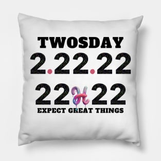 twosday tuesday february 22nd 2022 Pillow