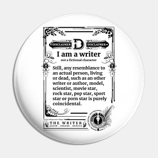 Writer's disclaimer Pin