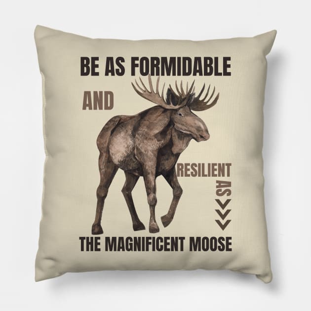 Moose Pillow by Pearsville