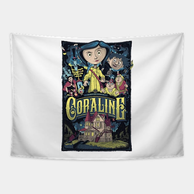 Coraline Tapestry by CelestialCharmCrafts