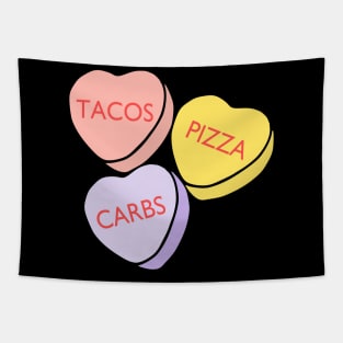 Funny Conversation Hearts Candy Tapestry