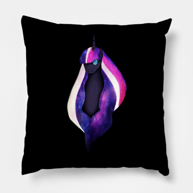 Nightmare Ponies Mane 6 - Twilight Sparkle Pillow by ASinglePetal