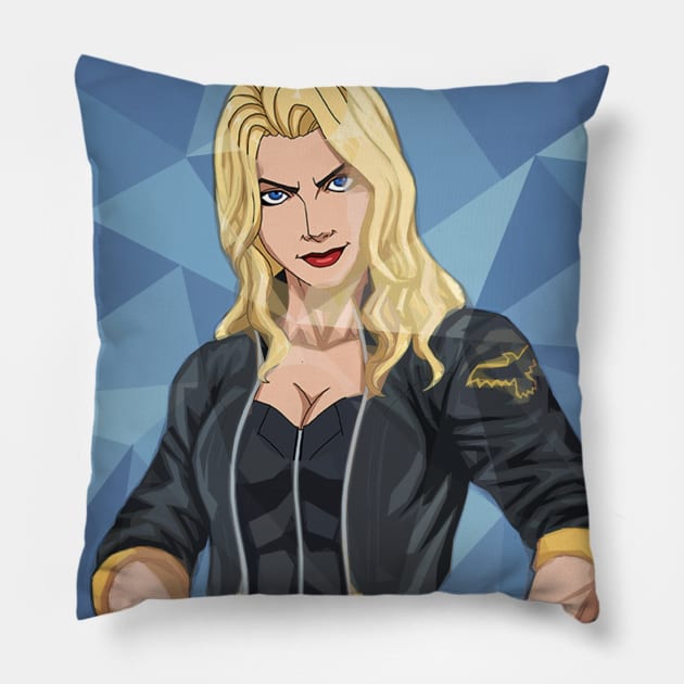 superheros Black Canary Pillow by nonagobich