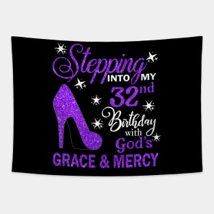 Stepping Into My 32nd Birthday With God's Grace & Mercy Bday Tapestry