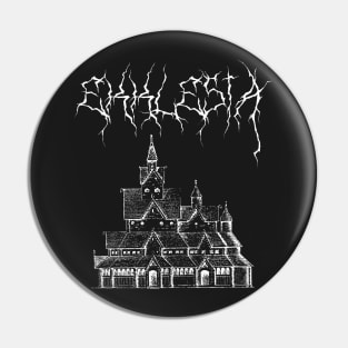 Black Metal Church Norway Ekklesia Pin