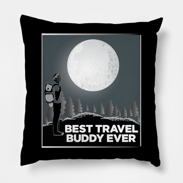 best travel buddy ever Pillow by befine01