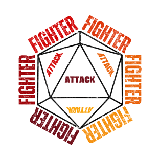 Fighter - Attack - Dungeons and Dragons Inspired T-Shirt