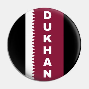 Dukhan City in Qatar Flag Vertical Pin