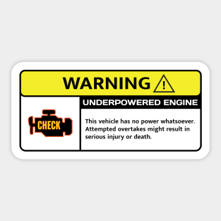 Check Engine Light Sticker for Sale by AutoStickers