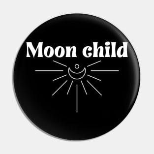 Simple and beautiful Moon Child Pin