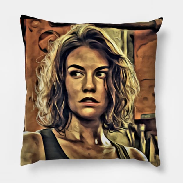 Maggie Greene Pillow by EvoComicsInc