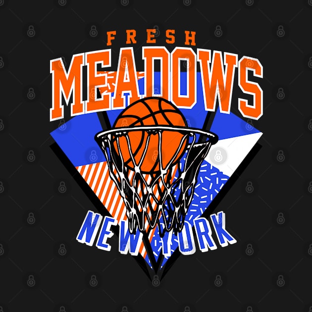 Fresh Meadows New York Basketball Throwback by funandgames