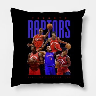 Toronto Raptors All Time Starting Five Pillow