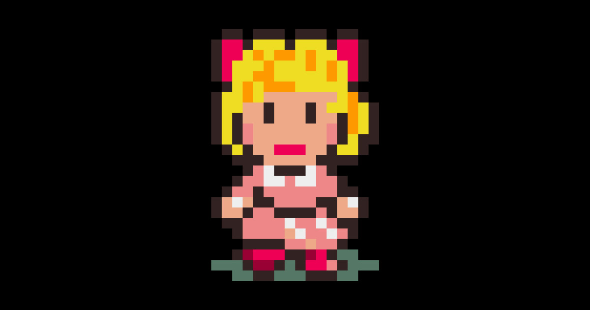 Paula Sprite Earthbound Sticker TeePublic