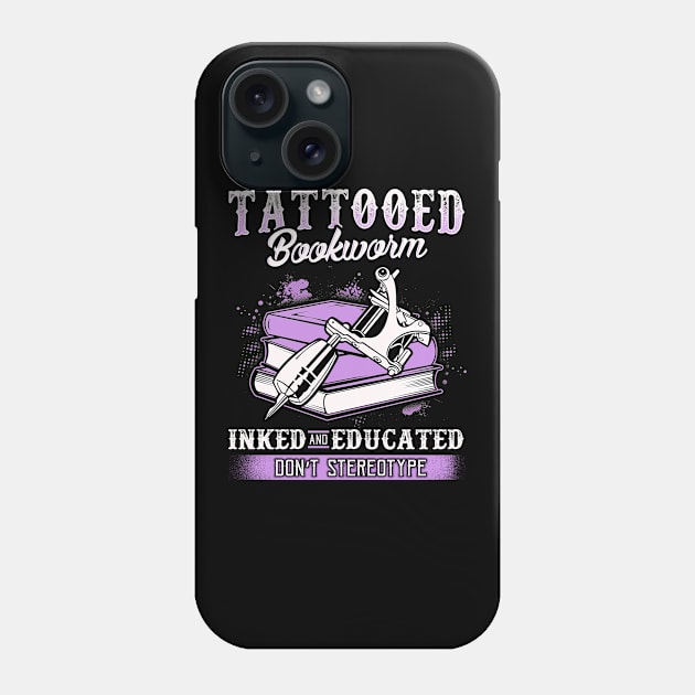 Tattooed Bookworm Phone Case by KsuAnn