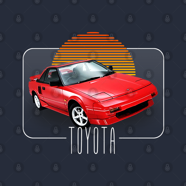 Discover Toyota MR2 / Retro Classic Car Lover Design - Toyota - T-Shirt