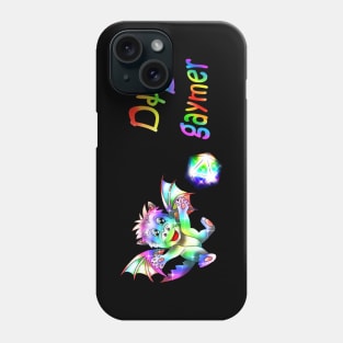 Cute dnd gaymer dragon and D20 Phone Case