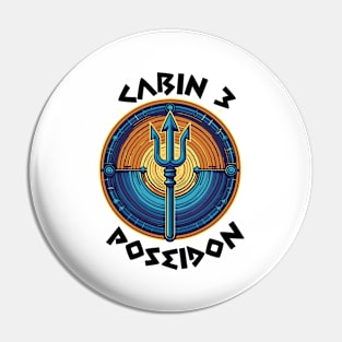 Cabin 3 Poseidon - CAMP half-blood V5 Pin