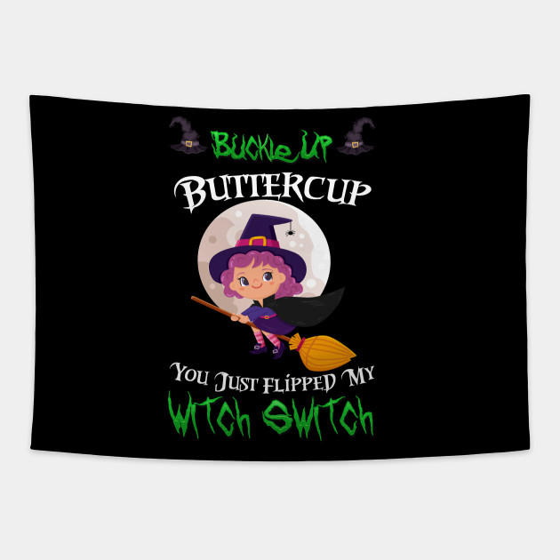 buckle up buttercup witch switch t shirt funny halloween