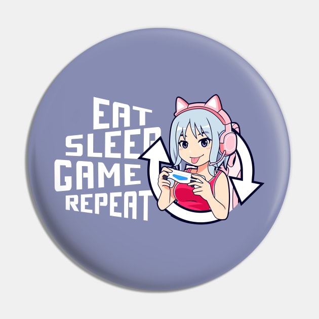 Gamer Girls Rule Pin by machmigo