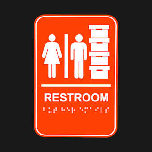 Orange 2 - Restroom and Document Storage - BUT HER EMAILS in braille T-Shirt