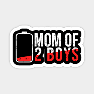 Mom of 2 boys Magnet