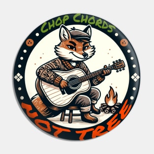 Foxy Guitarist Strumming, Natures Harmony Pin