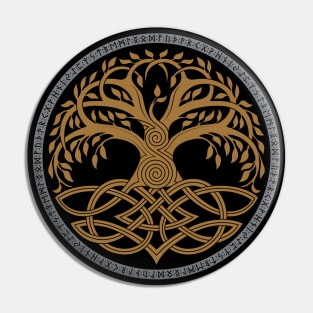 Yggdrasil Viking Mythology Tree of Life Norse Pagan Pin