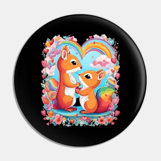 Best Friend Squirrel Pin