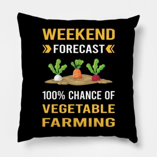 Weekend Forecast Vegetable Farming Farm Farmer Pillow