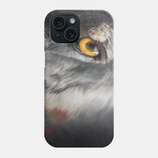 Hello Darkness My Old Friend - wolf eye closeup Phone Case