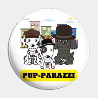 Pup-parazzi street - dalmatian bull terrier sheepdog Pin