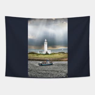 Hampshire Hurst Point Lighthouse, England art Tapestry