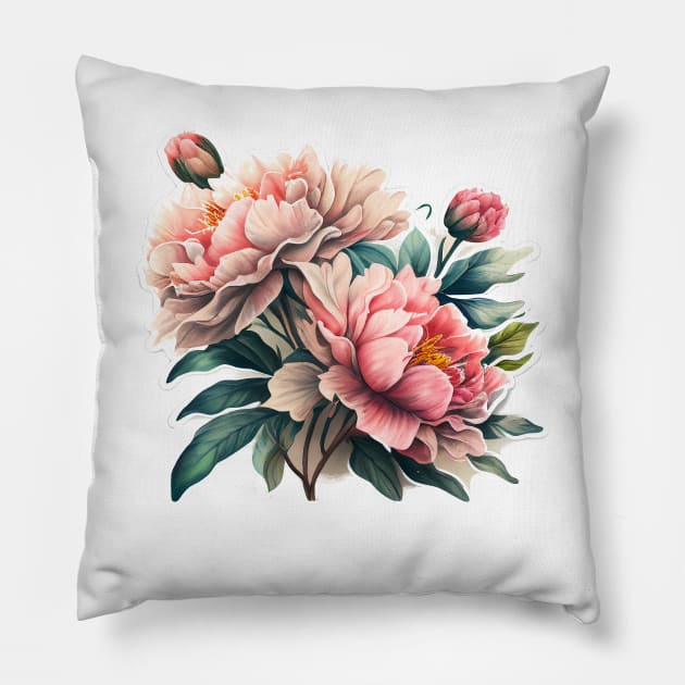 Peony Pillow by Mixtgifts