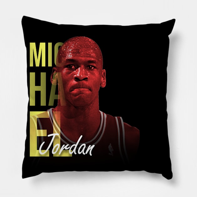 Michael Jordan The G.O.A.T Pillow by pentaShop