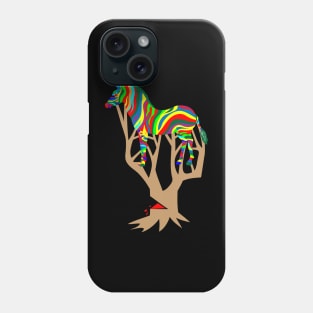 Irony of Life 01 - Zebra tree Phone Case