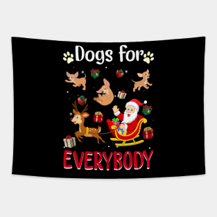 Dogs For Everybody Christmas For Chihuahua Lover Tapestry