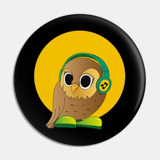 Owl music love Pin