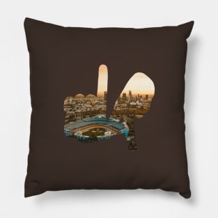 Medium LA Hands, Dodger Stadium Pillow