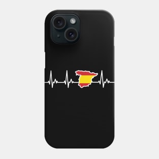 Spanish Flag My Heart Beats for Spain Phone Case