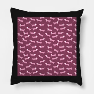 Pinky dachshunds pattern Pillow